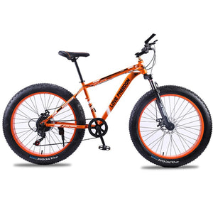 Love Freedom21Speed/24 Speed Mountain Bike Cross-country Aluminum Frame 26*4.0 Fatbike Disc brake Snow bicycle  Free Delivery