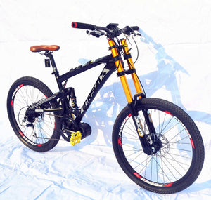 New Brand Downhill Mountain Bike Aluminum Alloy Frame Oil Disc Brake Soft Tail Bicicleta Outdoor Sports MTB Bicycle