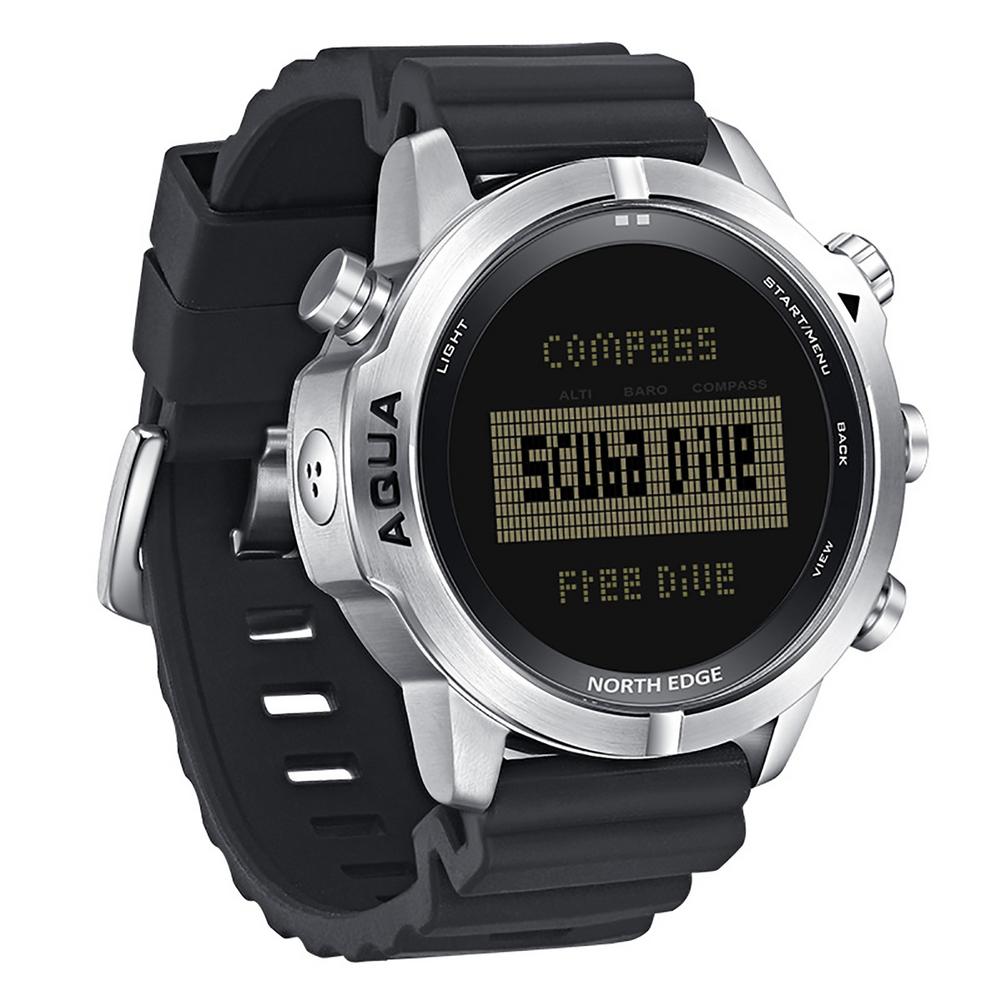 Mens Dive Computer Watch Waterproof 100M Smart Digital Free/Scuba Diving Watches Altimeter Barometer Compass Temperature Clock