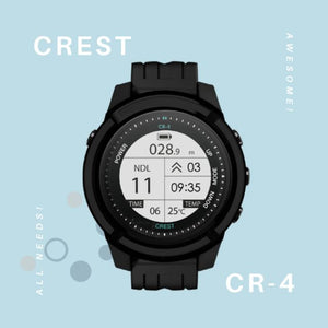 Scuba Dive Computer Crest CR-4 CR4 100 meters / 330 feet Scuba Diving Watch Free Diving Rechargeable Battery