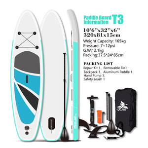 HEALING Inflatable Paddle Board Sup Surf Adult Stand Up Paddles Non-slip Summer Water Sport Surfboard With Backpack Swim Board