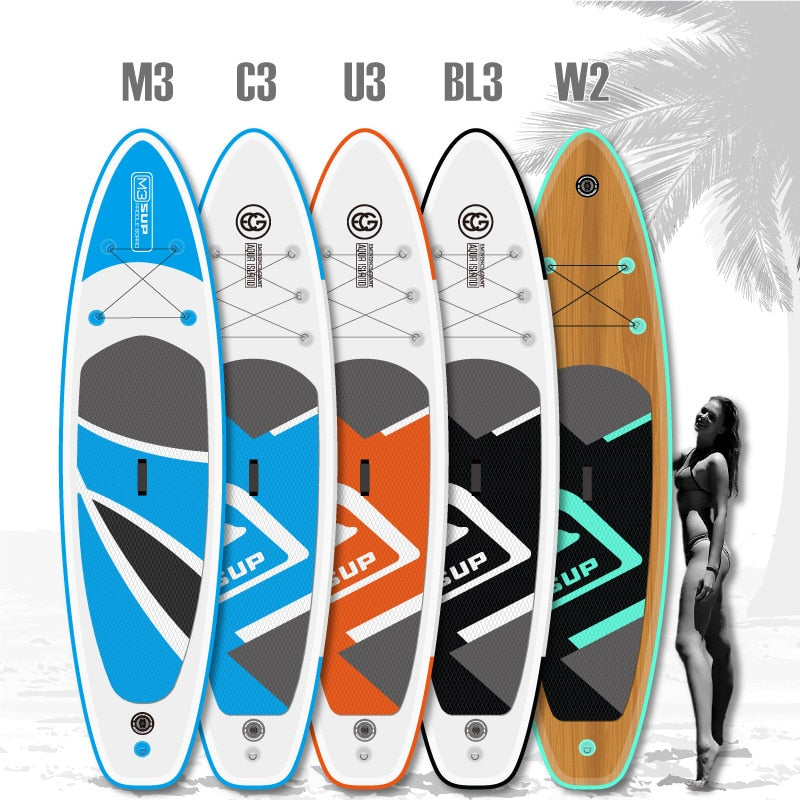 HEALING Inflatable Paddle Board Sup Surf Adult Stand Up Paddles Non-slip Summer Water Sport Surfboard With Backpack Swim Board