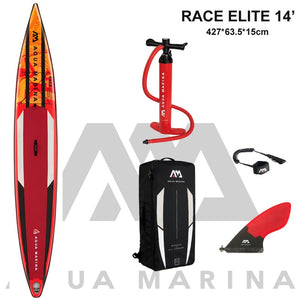 AQUA MARINA RACE  ELITE 427*63.5*15cm inflatable sup stand up paddle board inflatable surf surfboard fast race speed water sport