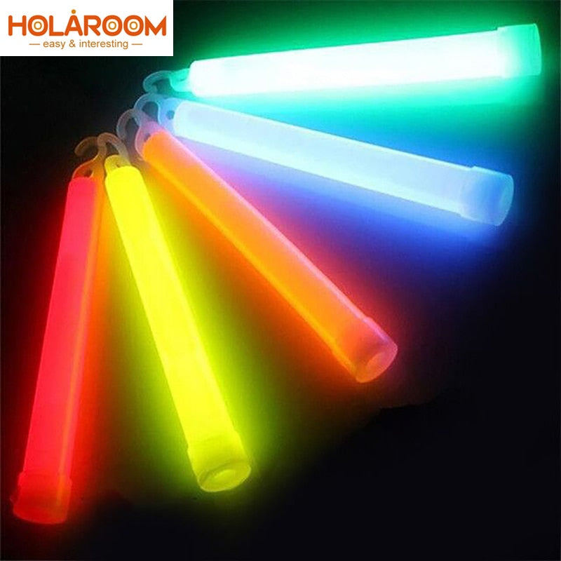 5pcs 6inch Multicolor Glow Stick Chemical Light Stick Camping Emergency