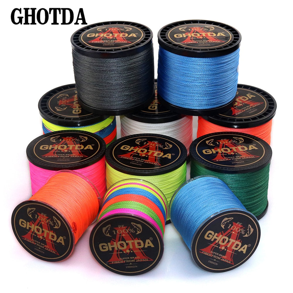 300M 500M 1000M 4 Strands Multifilament Fishing Wire Carp Fishing 10-120lb - premiumoutdoorstore