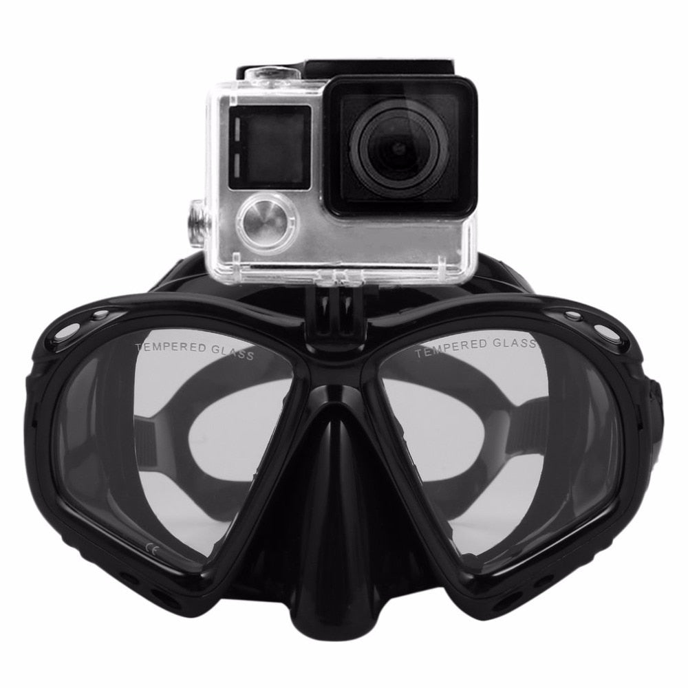 Professional Underwater Diving Mask Scuba Snorkel Swimming Goggles Scuba Diving Equipement Suitable For Most Sport Camera