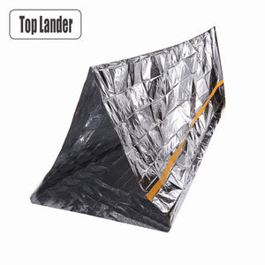 Survival Gear  Emergency Shelter Tent Lightweight 1 2 Person Mylar Thermal Shelter Waterproof Tube Tent Reflective Conserves