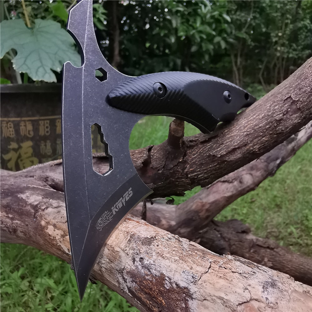 Axe 8cr15 Steel Tactical Knife Kitchen Knives Tomahawk Ax Machete Hatchet for Hunting Camping