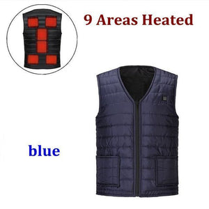 New 11 Heated Vest Jacket Fashion Men Women Coat Clothes Intelligent  Electric Heating Thermal Warm Clothes Winter Heated Hunt