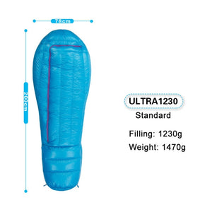 AEGISMAX ULTRA Sleeping Bag Outdoor Camping bag Goose Down Mummy Extreme Cold Weather Down Nylon Sleeping Bag