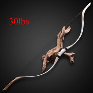 Huntingdoor 30-70lbs Mongolian Bow Hunting  Traditional Longbow  Cow Leather Wooden Recurve Bow