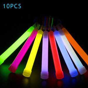 10pcs 6inch Industrial Grade Glow Sticks Light Stick Party Camping Emergency Lights