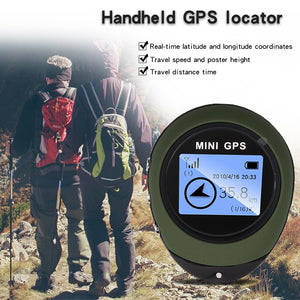 Mini GPS Navigation Receiver Tracker Logger USB Rechargeable Handheld Location Finder