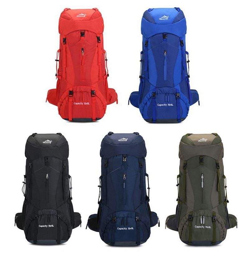 75L Camping Hiking Backpack Climbing Traveling Sightseeing Bags Outdoor Camping Rucksack