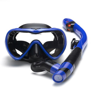 Professional Scuba Diving Mask Snorkel Set Anti-fog Wide Vision Snorkeling Full Breath Tube Swimming Goggles Equipment