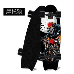 Professional Surf Land Skateboard Maple Single Rocker Skateboard Cruiser Skate Board Longboard Child Sport Street Outdoor Gym