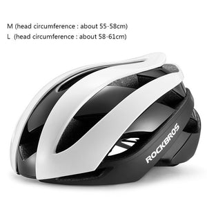 ROCKBROS Bicycle Helmet Integrally-molded Shockproof Adjustable Ultralight Breathable  Pneumatic Men Women Helmet Bike Equipment