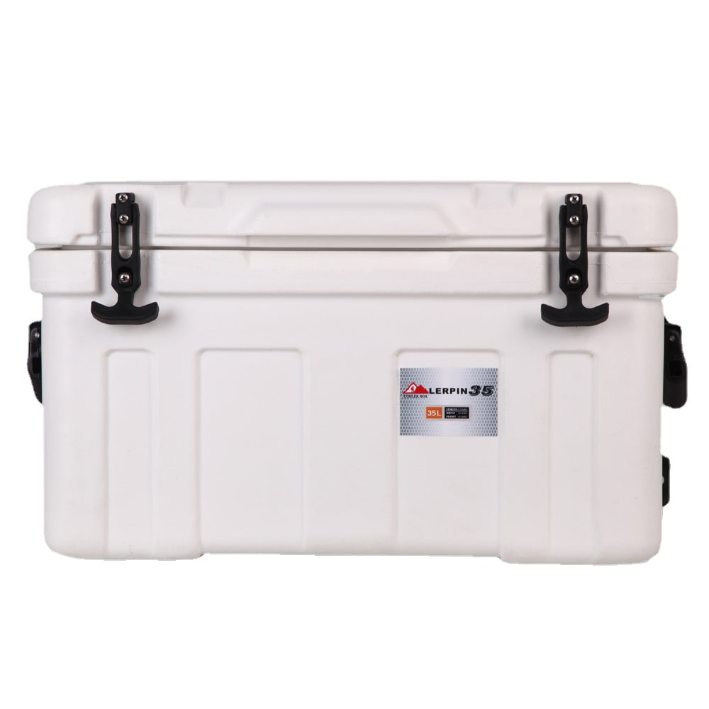 Lerpin Food Grade Plastic 35L Insulated Rotomolded Camping Cooler 5 Days Heat Preservation Slight Fading Clearance Sale