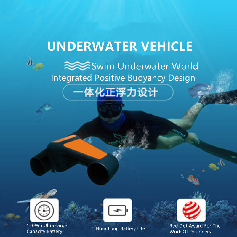 Convenient Carry Diving Snorkeling Thruster 60Mins 50M Dive Depth Ieakage Protection Propeller Shield Professional Swim Booster