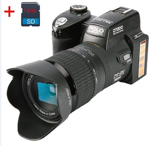 D7200 digital cameras 13MP  DSLR cameras 24X Telephotos Lens &amp; 8X Digital zoom Wide Angle Lens LED Spotlight